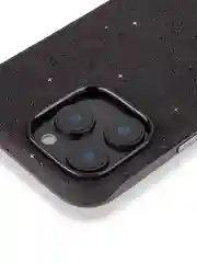 Черный чехол на iPhone 16 Pro Max блестящий ROSCO, пластиковый с силиконом, камнями стразами