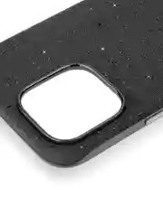 Черный чехол на iPhone 16 Pro Max блестящий ROSCO, пластиковый с силиконом, камнями стразами