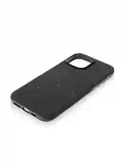 Черный чехол на iPhone 16 Pro Max блестящий ROSCO, пластиковый с силиконом, камнями стразами