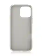 Серебряный чехол на iPhone 16 Pro Max блестящий ROSCO, пластиковый с силиконом, камнями стразами
