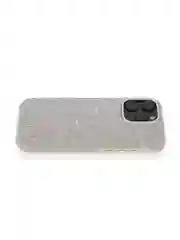 Серебряный чехол на iPhone 16 Pro Max блестящий ROSCO, пластиковый с силиконом, камнями стразами
