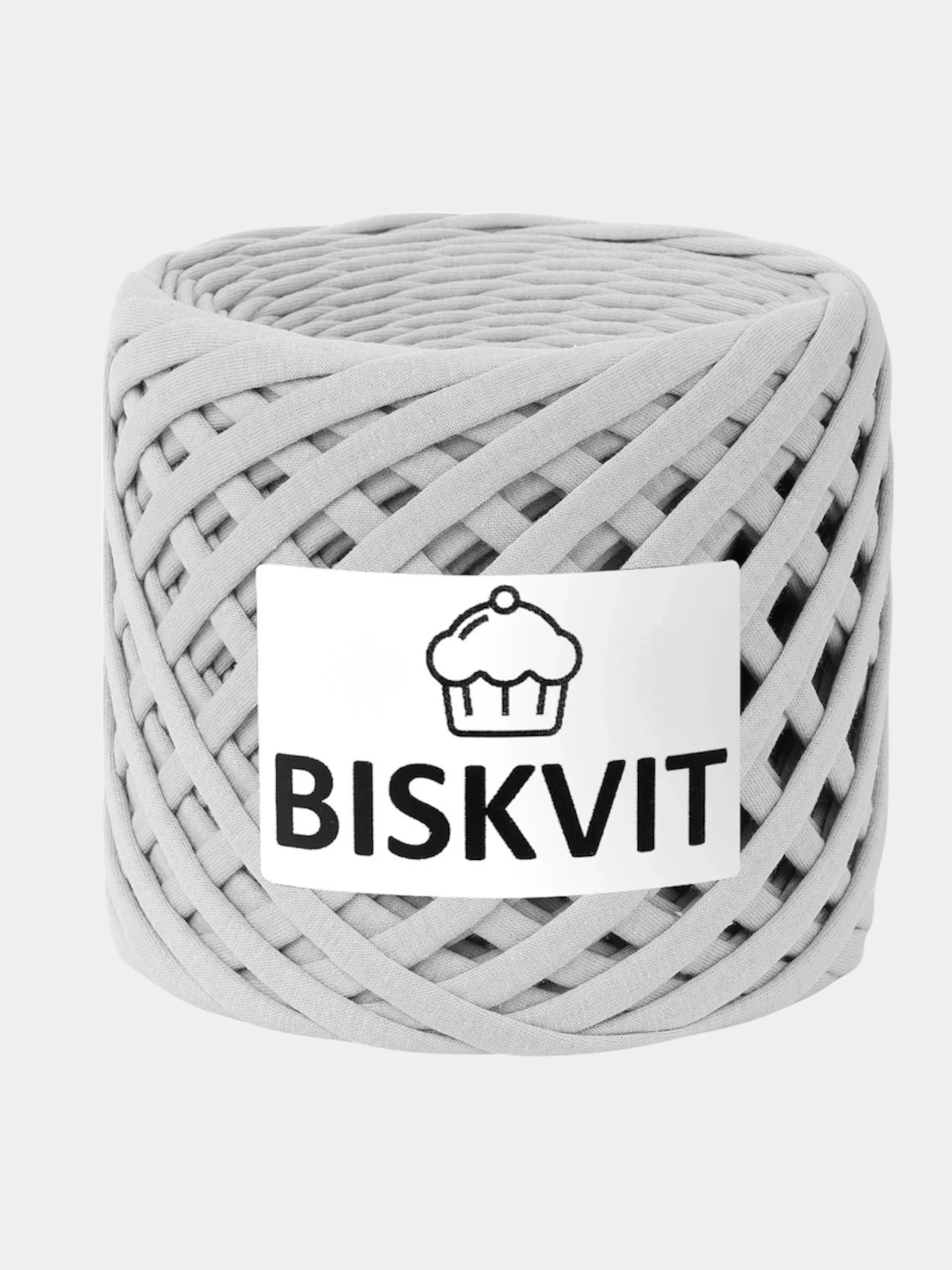 Серый металлик трикотажная пряжа для рукоделия Biskvit