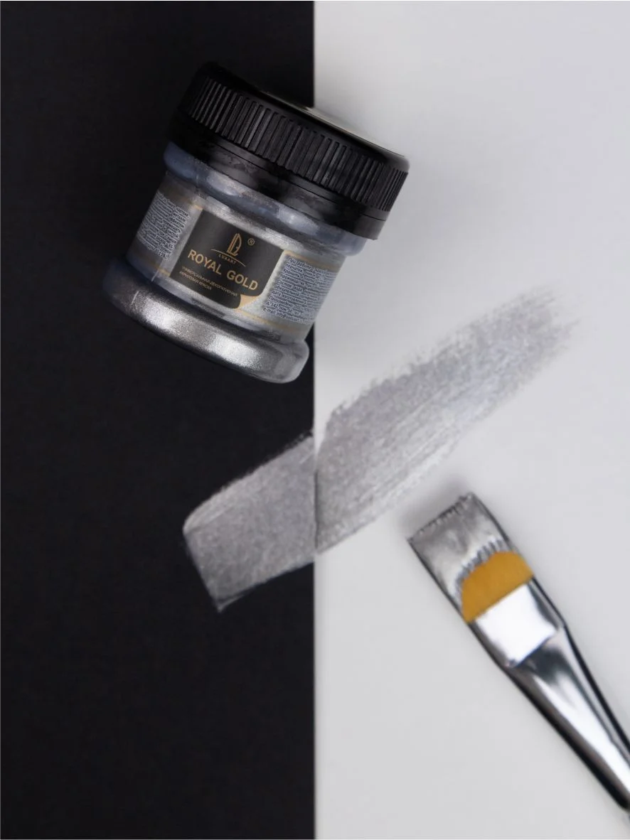 Акриловая краска Luxart ROYAL GOLD Золото серое  25 г