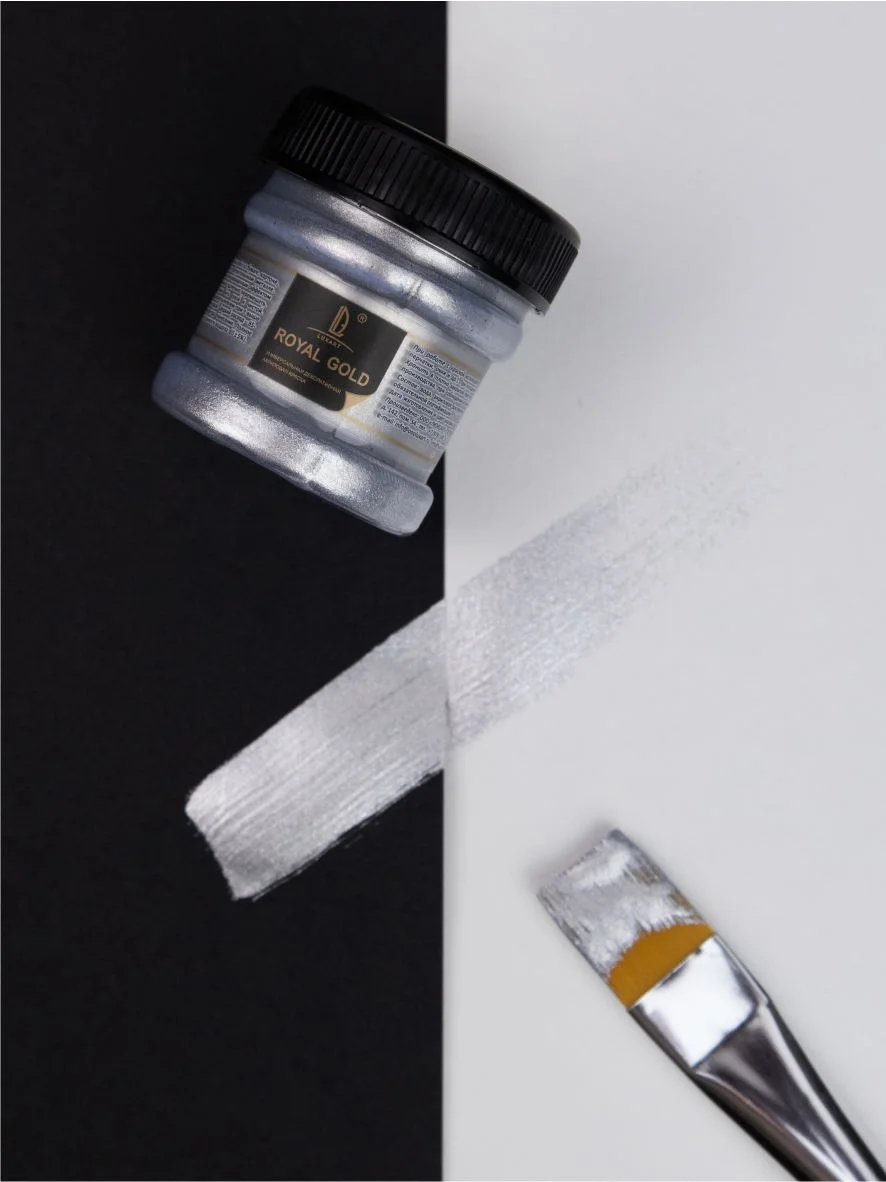 Акриловая краска Luxart ROYAL GOLD Золото белое 25 г