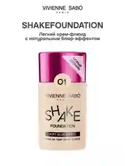 Тональный крем с натуральным блюр эффектом Vivienne Sabo Shakefoundation, тон 01, 25 мл