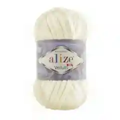 Молочный пряжа плюшевая Alize Velluto, Плюшевая пряжа, Пряжа гипоаллергенная