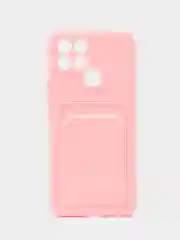 Розовый чехол для Infinix Smart 6 (Инфиникс Смарт 6), силиконовый