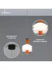 Оранжевый светильник подвесной светодиодный Moderli Sylv Ella