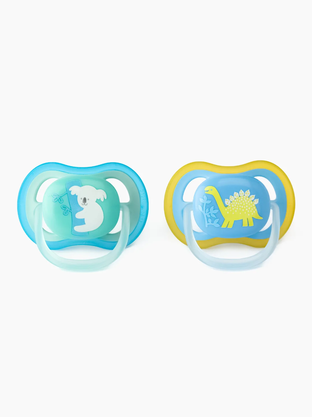 Силиконовые пустышки Philips Avent SCF349/10 ultra air, 2 шт, зеленый/синий