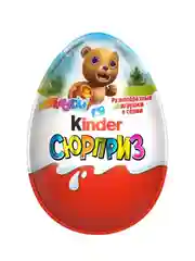 Яйцо с игрушкой Kinder Сюрприз из молочного шоколада в ассортименте, 20 г