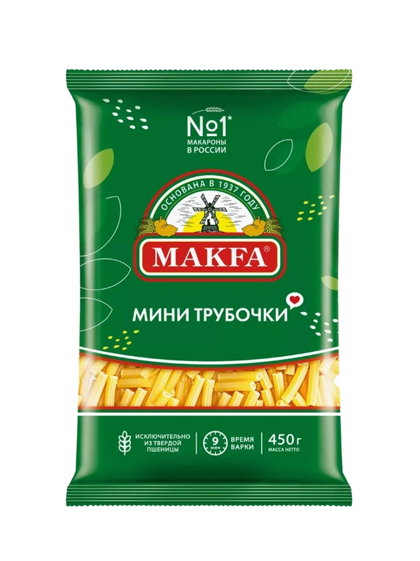 Макаронные изделия Makfa мини трубочки, 450 г