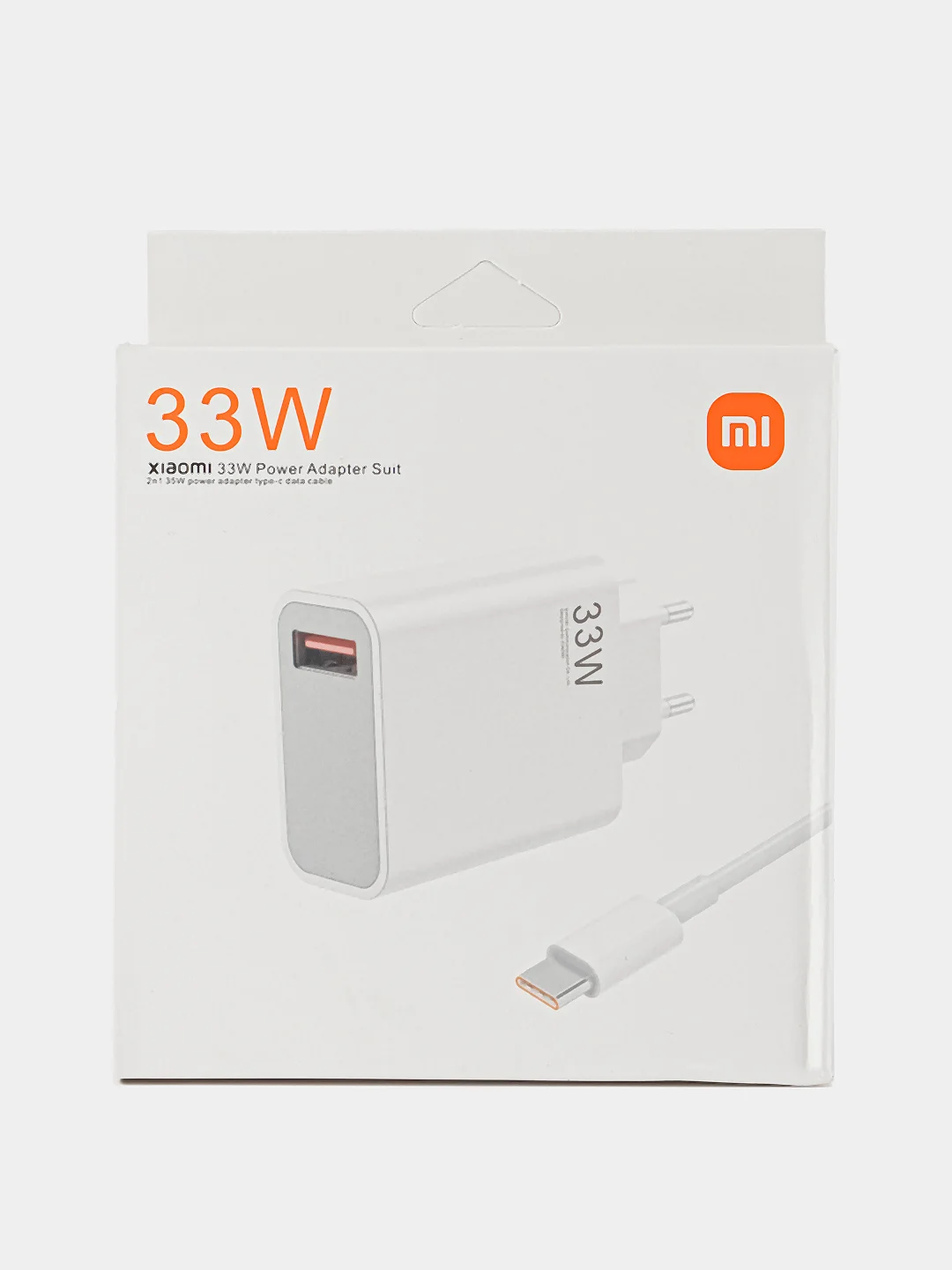 Зарядное устройство Mi 33W с кабелем USB-A, Type-C, 1 метр, белый