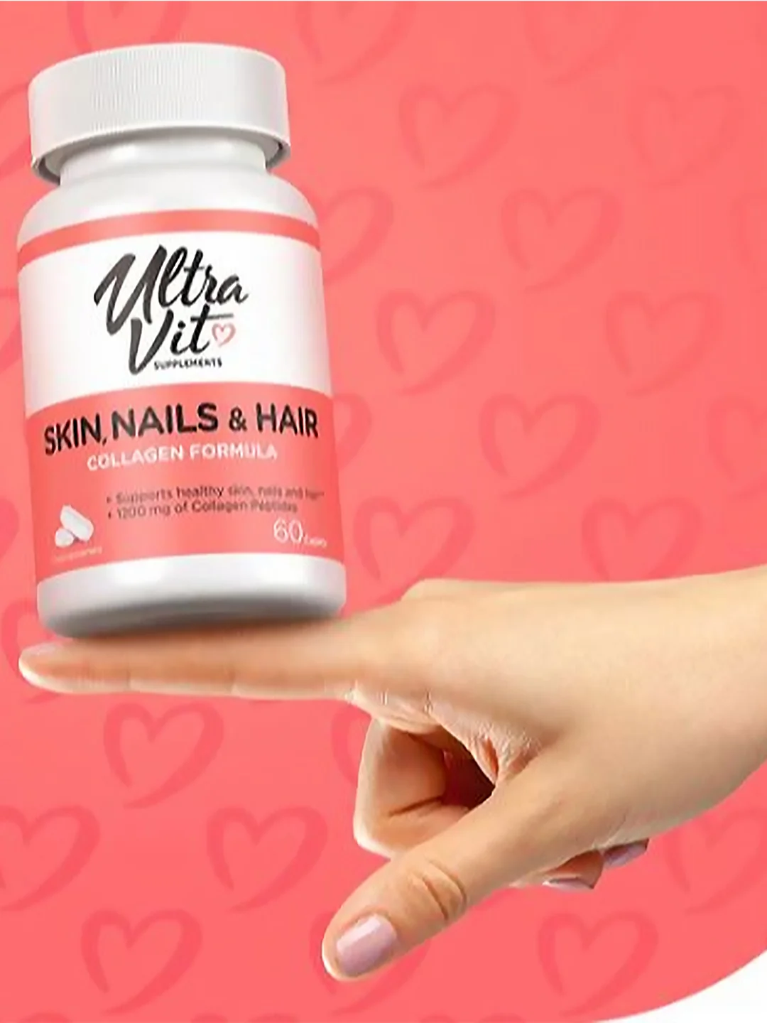 UltraVit от VPLAB Витаминно-минеральный комплекс Skin, Nails & Hair, 60 каплет