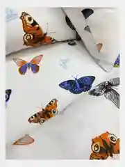 Постельное белье 1,5 сп / 2 спальное / евро / семейный Бязь ivSubelIa "Бабочки", 70x70