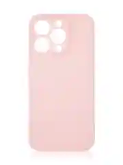 Розовый чехол для iPhone 16 Pro силиконовый ROSCO матовый, тонкий, с бортиком защитой вокруг камер