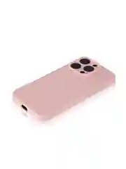 Розовый чехол для iPhone 16 Pro силиконовый ROSCO матовый, тонкий, с бортиком защитой вокруг камер
