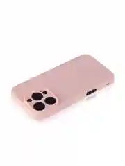 Розовый чехол для iPhone 16 Pro силиконовый ROSCO матовый, тонкий, с бортиком защитой вокруг камер