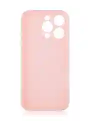 Розовый чехол для iPhone 16 Pro силиконовый ROSCO матовый, тонкий, с бортиком защитой вокруг камер