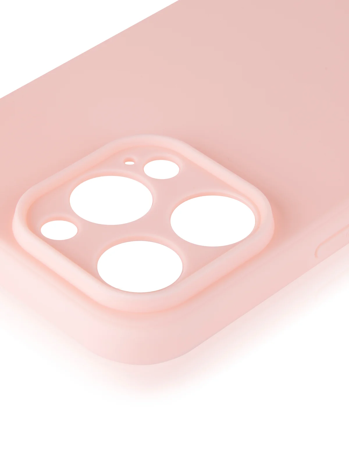 Розовый чехол для iPhone 16 Pro силиконовый ROSCO матовый, тонкий, с бортиком защитой вокруг камер