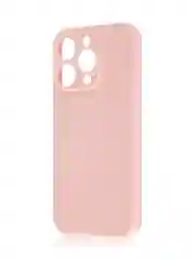 Розовый чехол для iPhone 16 Pro силиконовый ROSCO матовый, тонкий, с бортиком защитой вокруг камер