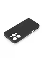 Черный чехол для iPhone 16 Pro силиконовый ROSCO матовый, тонкий, с бортиком защитой вокруг камер