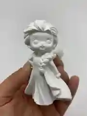 Розовый новогодний подарочный набор детям.Фигурки из гипса для раскрашивания с красками