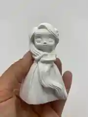Розовый новогодний подарочный набор детям.Фигурки из гипса для раскрашивания с красками