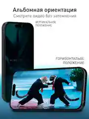 Черный 1-2 шт стекло для iPhone 16 Pro Max защитное ROSCO, олеофобное, прозрачное, антишпион, матовое