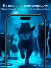 Черный 1-2 шт стекло для iPhone 16 Pro Max защитное ROSCO, олеофобное, прозрачное, антишпион, матовое