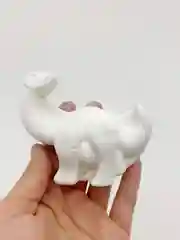 Синий новогодний подарочный набор детям.Фигурки из гипса для раскрашивания с красками