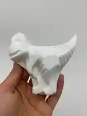 Синий новогодний подарочный набор детям.Фигурки из гипса для раскрашивания с красками