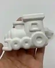 Желтый новогодний подарочный набор детям.Фигурки из гипса для раскрашивания с красками