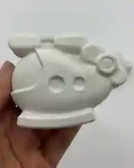 Желтый новогодний подарочный набор детям.Фигурки из гипса для раскрашивания с красками