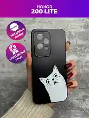 Бронзовый чехол для Honor 200 Lite с принтом, с рисунком (Хонор 200 Лайт)