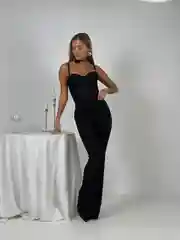 Черный корсет женский
