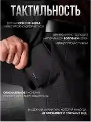 Черный мужской кошелек из натуральной кожи, портмоне
