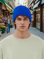 Синий мужская шапка бини, унисекс