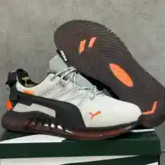 Серый кроссовки утепленные мужские осень зима весна с логотипом PUMA, повседневной носки