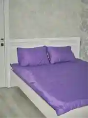 Лавандовый комплект постельного белья Luxury, 1,5-спальный, микрофибра, премиум