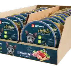 Влажный корм для кошек "Holistic" С курицей и ягненком ламистер 100гр*20шт