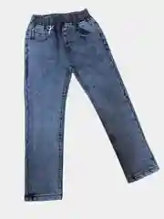 Синий джинсы  на флисе утепленные