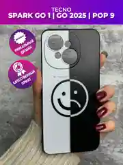 Золотистый хаки чехол для Tecno Spark Go 1 / Go 2025 с принтом, с рисунком (Техно Спарк Го 1 / Го 2025)