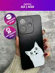 Бронзовый чехол для Oppo A3 / Oppo A3x с принтом, с рисунком (Оппо А3)
