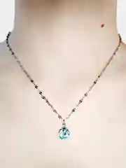 Серебряный цепочка с подвеской. Украшение на шею с подвеской