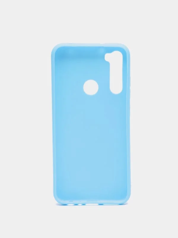 Голубой силиконовый чехол Xiaomi Redmi Note 8 (Сяоми Редми Нот 8 / Ноут)
