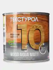 Белый текстурол WOOD AQUA MATT, защитно-декоративное средство на водной основе, Белый, 0,8 л