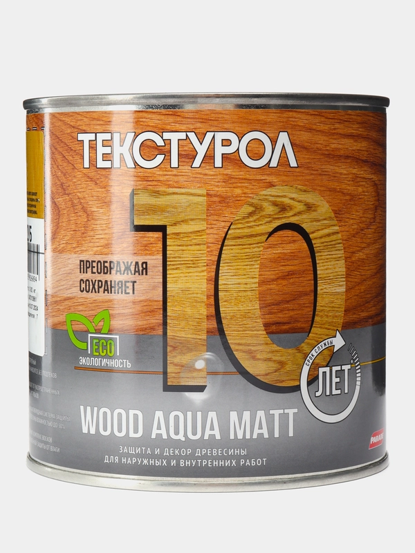 Текстурол WOOD AQUA MATT, защитно-декоративное средство на водной основе, Дуб, 0,8 л