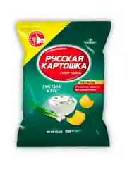 Чипсы Русская картошка 80г со вкусом Сметаны и лука