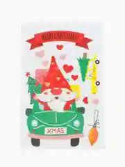 Красный новогодние наклейки, многоразовые, большие, двухсторонние, 9листов А4