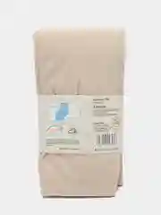 Бежевый колготки женские с мехом в рубчик, хлопок